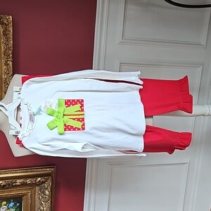 Mulberry Street NWT Christmas Matching Set 6X Red White Green Festive Holiday